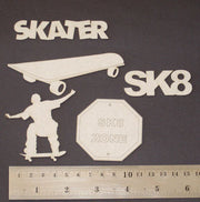 2CRAFTY Chip Board -Skateboarding m00253